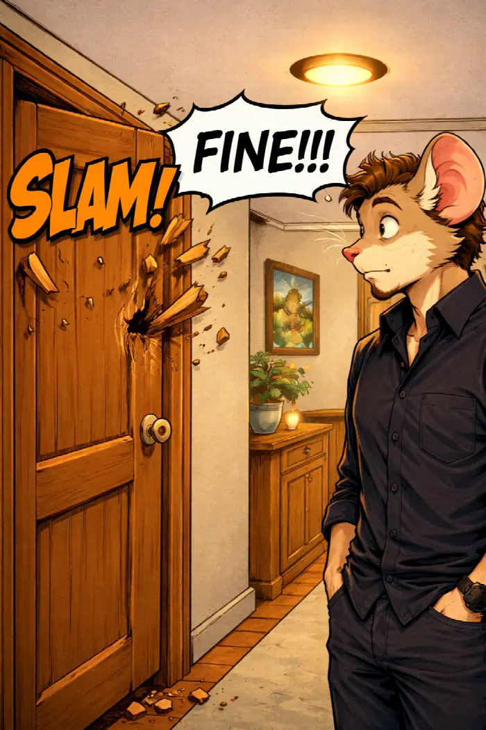 Not picking up on social ques — panel 3